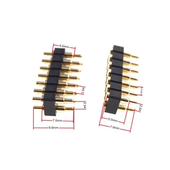 

2 pcs Spring Loaded Pogo Pin Conector Dual Row 14 Pin 2x7 Position 2.54 mm Grid Height 7.0mm DIP SMD Choose to order