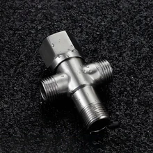 Двойной компрессионный Угловой запорный клапан 1/" угол водонагревателя для ванной комнаты 304 запорный клапан из нержавеющей стали