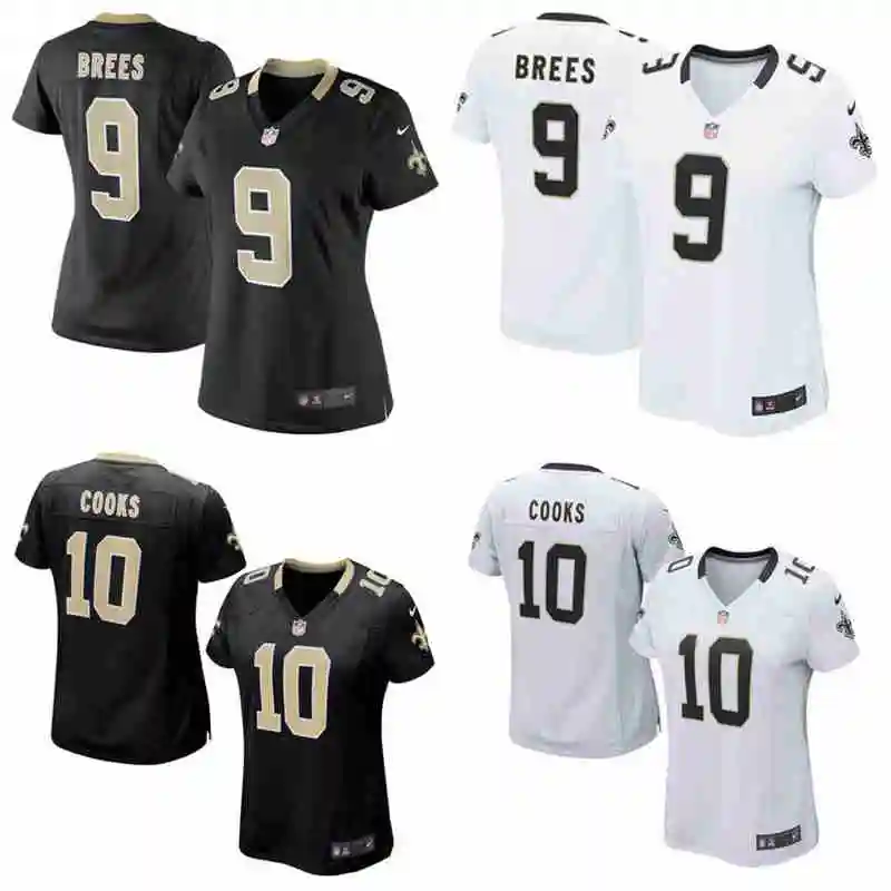 Стилизованный, Орлеан Drew Brees Brandin Cooks для женщин Джерси