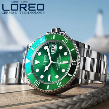 

LOREO Men Watches Top Fashion Brand Luxury Automatic Men Waterproof montre sport Casual male clock reloj mecanico hombre + Box