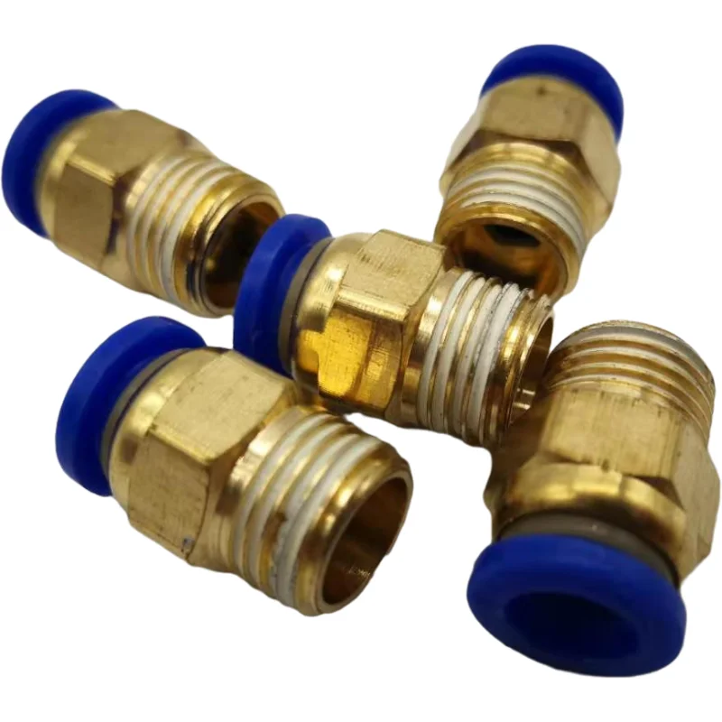 Sourcing Map 10 Pcs 1/4" PT Male Thread 8mm Push In Joint - View #2