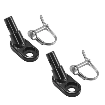 

2 Set Of Bicycle Bike Trailer Coupler Hitch Mount Angled Elbow Drawing Head Attachment Accessories Parts