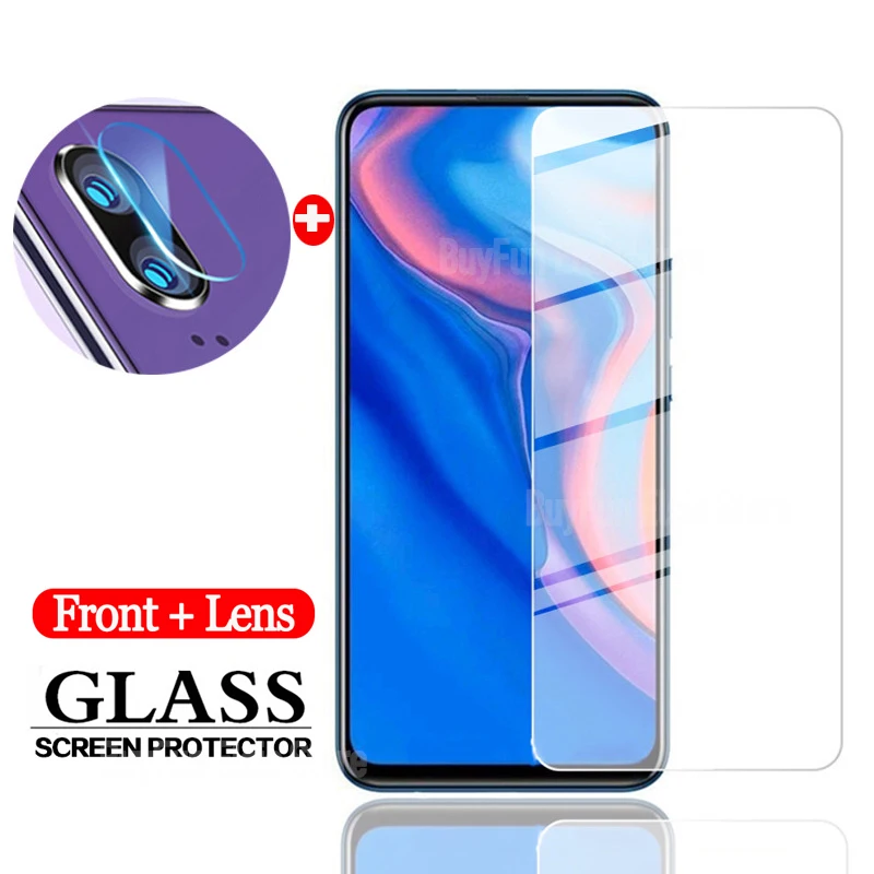 

2-in-1 Screen Protector for Huawei P Smart Z Camera Lens Glass on the for huawei p smartZ PSmartZ Safety protective glass film