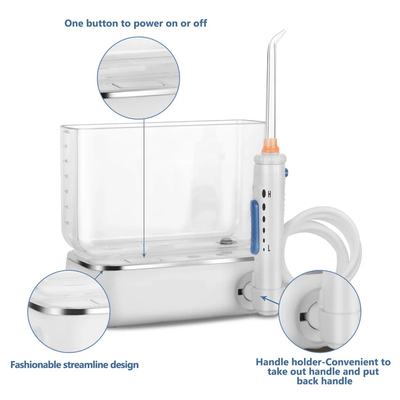Водный Flosser беспроводной Компактный ороситель для полости рта перезаряжаемый стоматологический путешествия и домашнего использования для брекетов и мостов чистка зубов