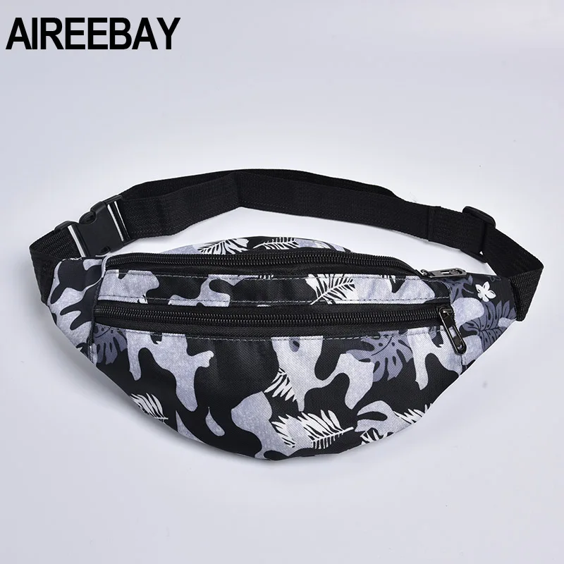 AIREEBAY поясная сумка для женщин и мужчин поясная сумка с красочным принтом унисекс поясная сумка 3 сумка на молнии новая нагрудная сумка для путешествий