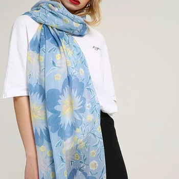 

Scarves For Women Double Row Printing Female Shawl Lady Folk-custom Tassel Wrap Scarf Lengthen Increase Soft Sunscreen Bandana