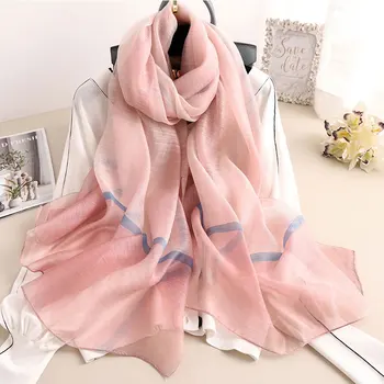 

2020 Silk Wool Scarf Bandana Hijab Cachecol Women Pashmina Scarves Scarfs Echarpe Foulard Femme Poncho Shawls Brand Bandanas