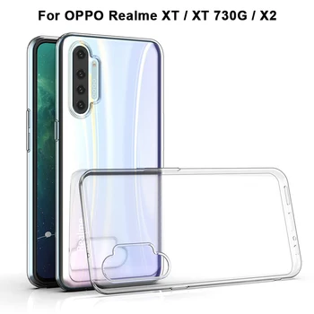 Перейти на Алиэкспресс и купить Для Oppo Realme XT X2 / XT 730G / K5 6,4 дюймтонкий кристально прозрачный мягкий ТПУ чехол для задней панели защитный чехол для камеры