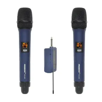 

FB-U322 2 Way Multi Frequency Metal Handheld Transmitter Camera Microphone Party Karaoke Wireless Microphone