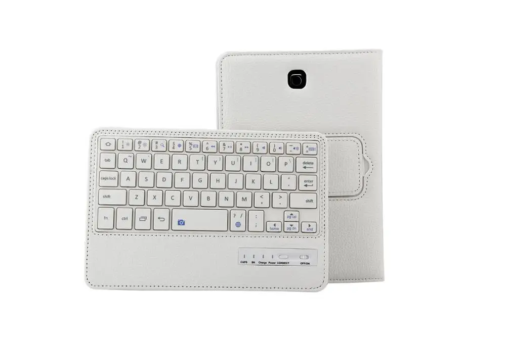 white SM-T280 SM-T285, Отсоединяемый чехол с Bluetooth клавиатурой для samsung Galaxy Tab A A6 7,0, 7 дюймов,, T280, T285, чехол с клавиатурой - Цвет: white