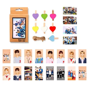 

20Pcs/Set Kawaii STRAY KIDS Lomo Cards Paper Photo Cards With 10Pcs Clips for Fans Gift Collection
