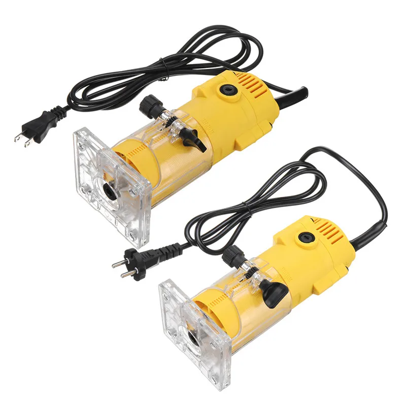 1300W 6.35MM 30000rpm Electric Trimmer Wood Laminate Router 110V US /220V EU Woodworking Trimming Tools Carving Milling Machine