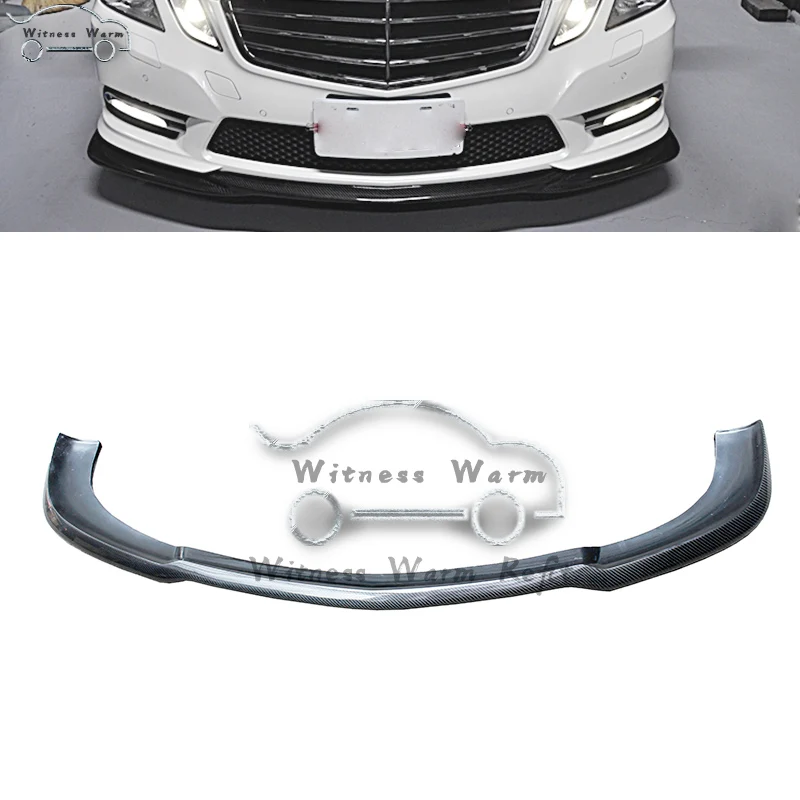 Передний спойлер-разветвитель для W212 из углеродного волокна Benz E Class E260 E300 E400 Sport