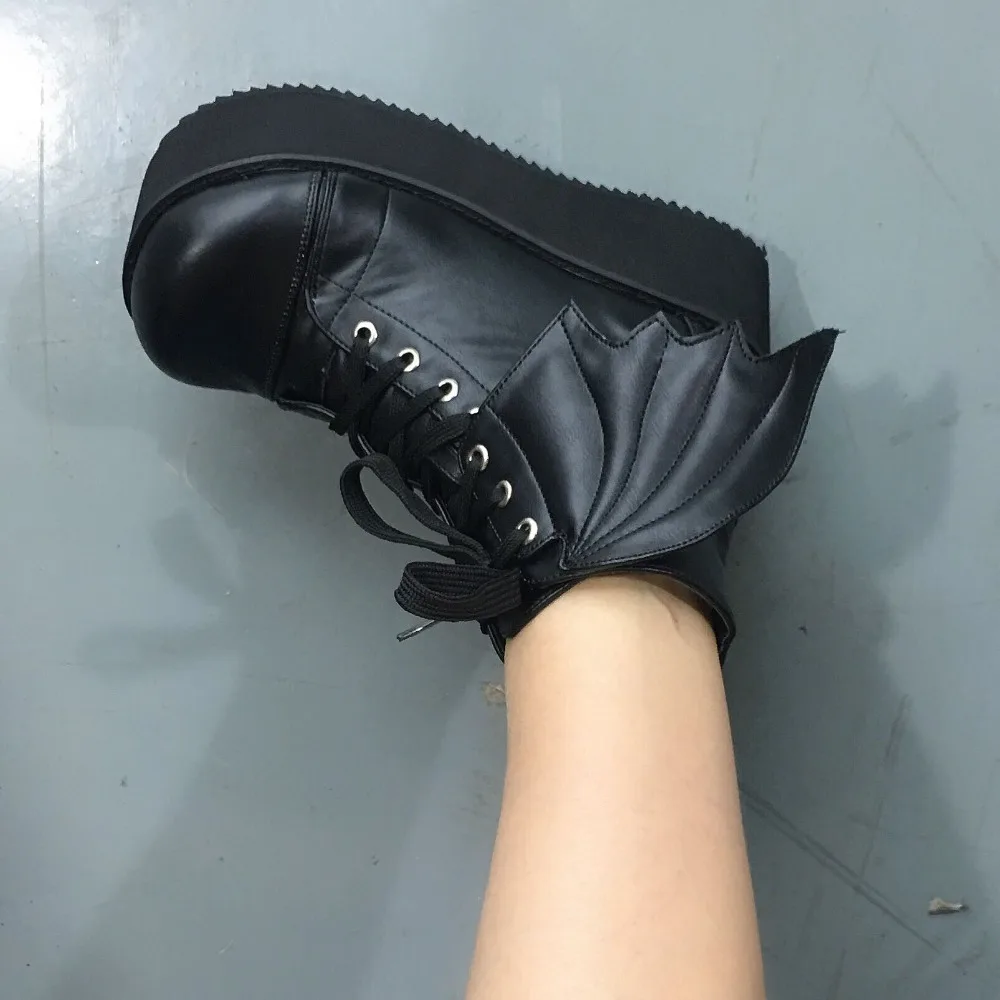 Sweet-Black-PU-Lolita-High-Platform-Party-Shoes-with-Wing-Halloween-Shoes-Custom-Tailor-Available-10