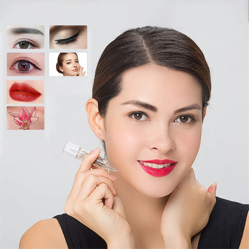 10 шт. одноразовые иглы для татуажа бровей 1R 2R 3R 5R|tattoo needles cartridges|needle cartridgetattoo |