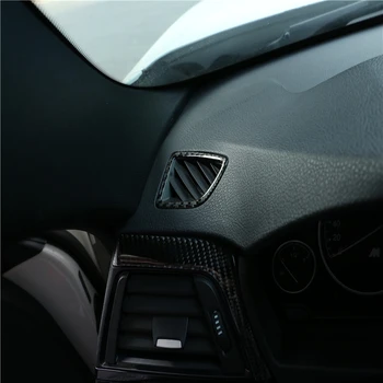 

Sticker-Car Dashboard Air Condition Outlet Frame Decoration For BMW 3 4 Series GT F30 F34 13-19 Carbon Fiber Decals 2 Pcs