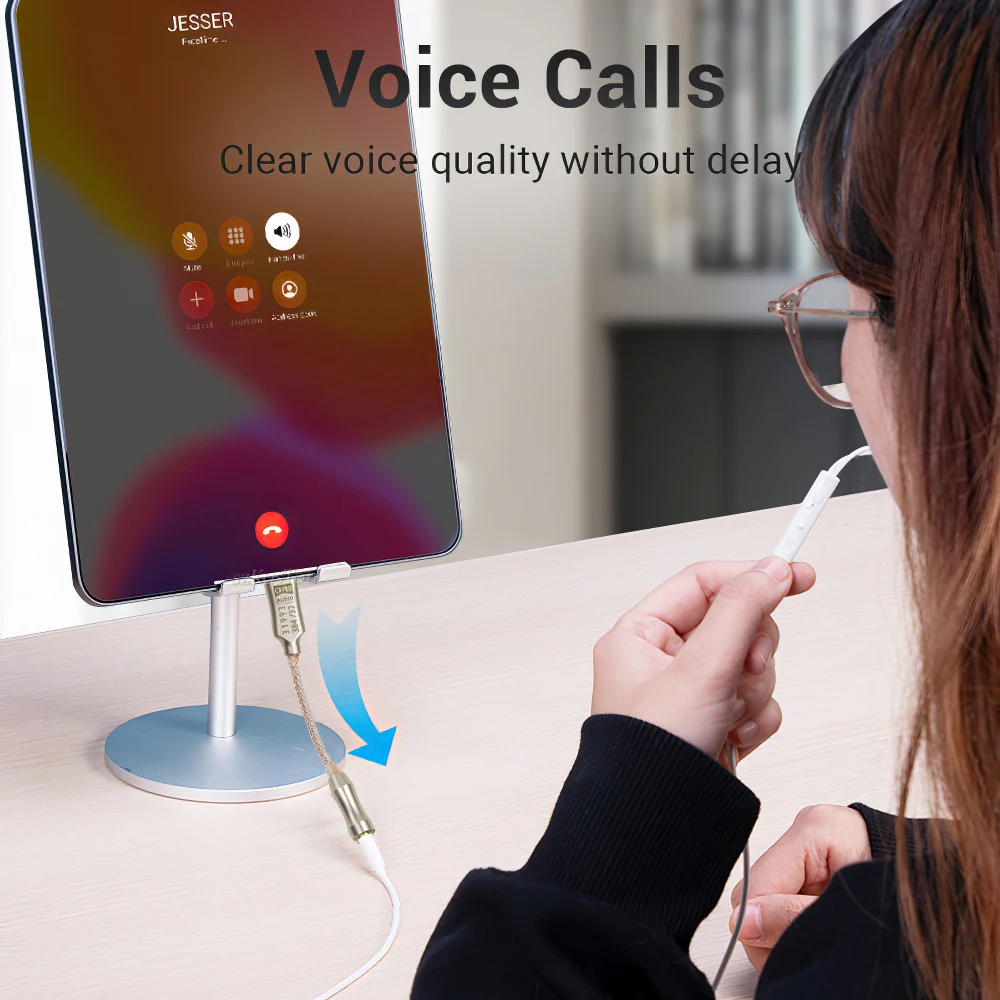CX31993 USB Type-C to 3.5mm Audio Interface Headphone Amplifier HiFi DAC Earphone Sound Amplifier 32bit 384kHz Audio Adapter — view 5