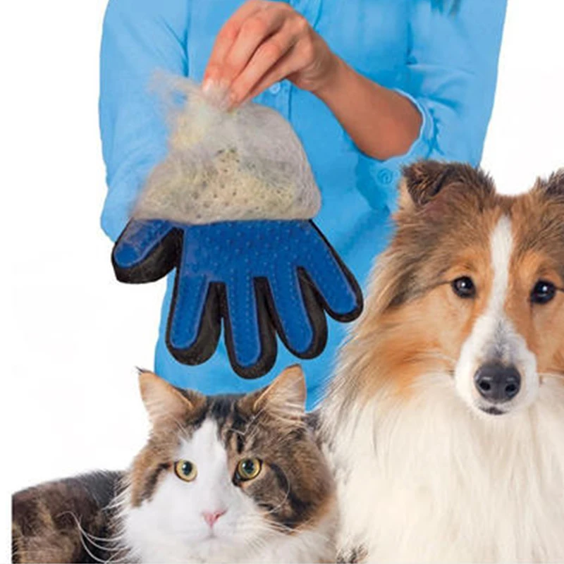 Rubber Pet Cat Grooming Glove Brush Mittens Glove for Cat Dog Animals