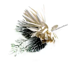 Rtificial цветы сосновая трава цветок Свадебная вечеринка украшения для самодельного изготовления скрапбукинга поддельные цветы рождественские украшения для дома