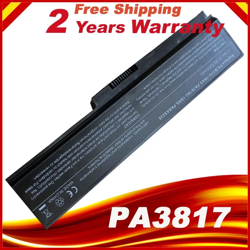 HSW Замена 6 ячеек Аккумулятор для Toshiba Satellite L645 L655 L700 L730 L735 L740 L745 L750 L755 PA3817U-1BRS
