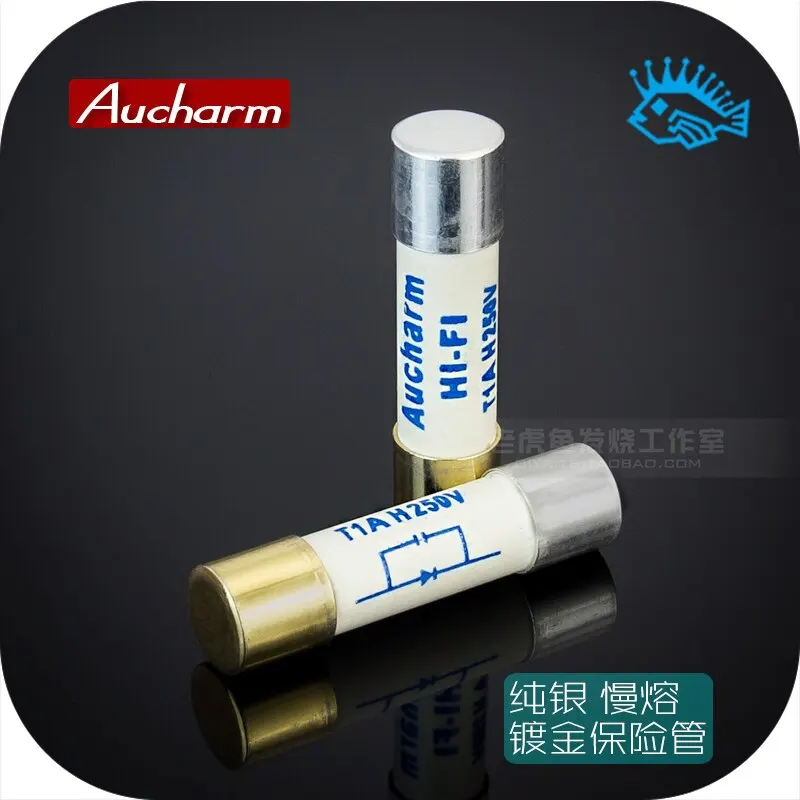 

Slow-melting Sterling Silver Gold-plated Fuse Aucharm HIFI Fuse CD Amplifier Amp Sound 5x20mm 0.5A-15A