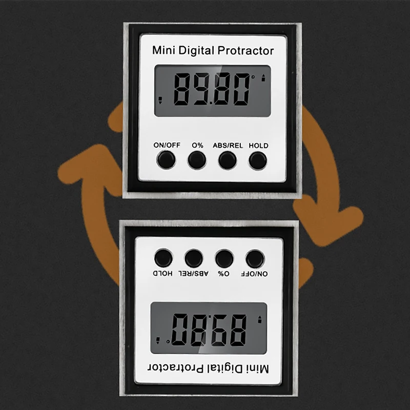 

Digital Display Angle Meter Protractor Inclinometer Magnetic Angle Level Gauge Measuring Mask Has Magnetic Adsorption Function