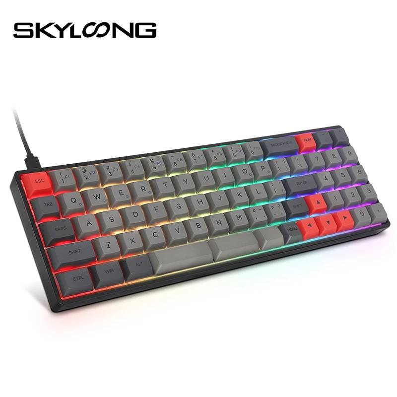 Skyloong Sk73 73 Keys Hot Swappable Mechanical Keyboard With Rgb Mx Backlit Pbt Gsa Keycaps For Pc Win Mac Gaming Wired Keyboard Keyboards Aliexpress