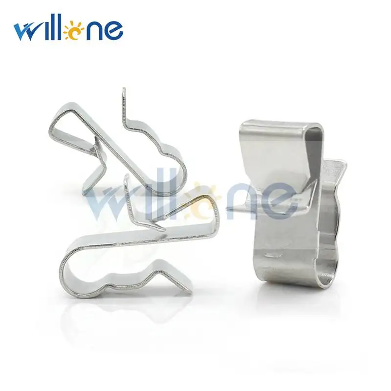 Willone 50 шт./лот 1,5 мм-2,0 мм x 4 мм 304 материал Зажимы для кабелей фотоэлектрических установок зажимы для кабелей солнечных батарей крепеж на приборную панель солнечной системы