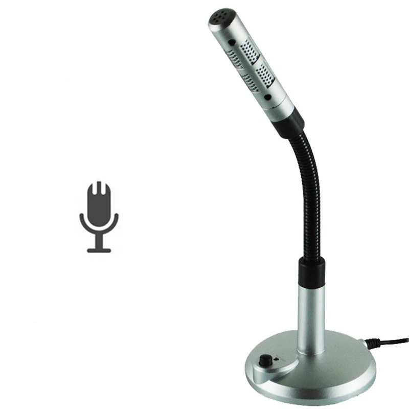 USB микрофон Настольный шумоподавление микрофон Портативный Студийный, для речи USB микрофон Подставка микрофон для ПК компьютера ноутбуков, mac
