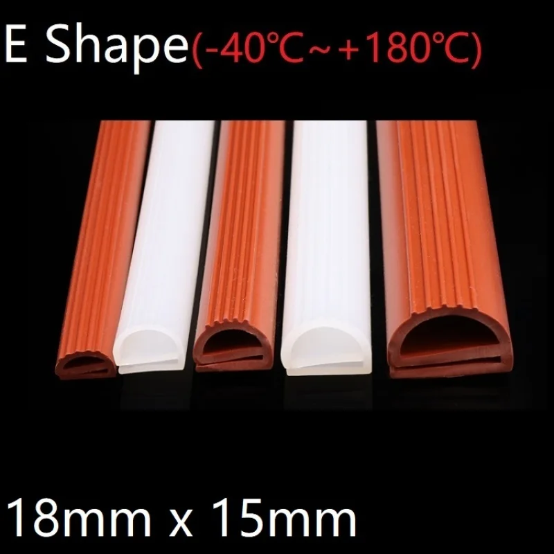 Уплотнительная лента E-Shape 18 мм x 15 Мягкая силиконовая резина автомобильная
