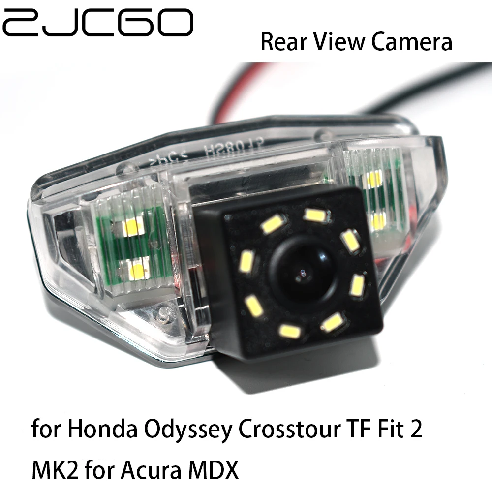 Zjcgo Ccd Hd Car Rear View Reverse Back Up Parking Night Vision Camera Per Honda Odyssey Crosstour Tf Fit 2 Mk2 Per Acura Mdx