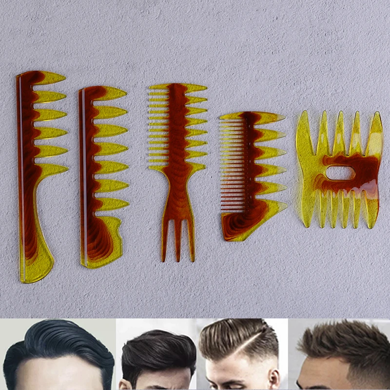 Hot Big Wide Teeth Hair Comb Oil Slick Styling Massage Comb Insert Hair Pick Comb Tooth Classic HairBrush Hairdressing Accessory