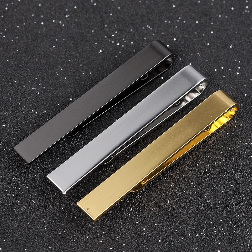 Mens Stainless Steel Tone Simple Necktie Tie Bar Clasp Clip Clamp Pin gifts for men