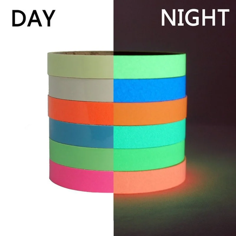Luminous Tape Fluorescent Night Self-adhesive Glow In Dark Safety Film Sticker Safety Security Stage Decor home Decoration 1Pcs adhesive tape sealing tape insulation tape self adhesive sticker