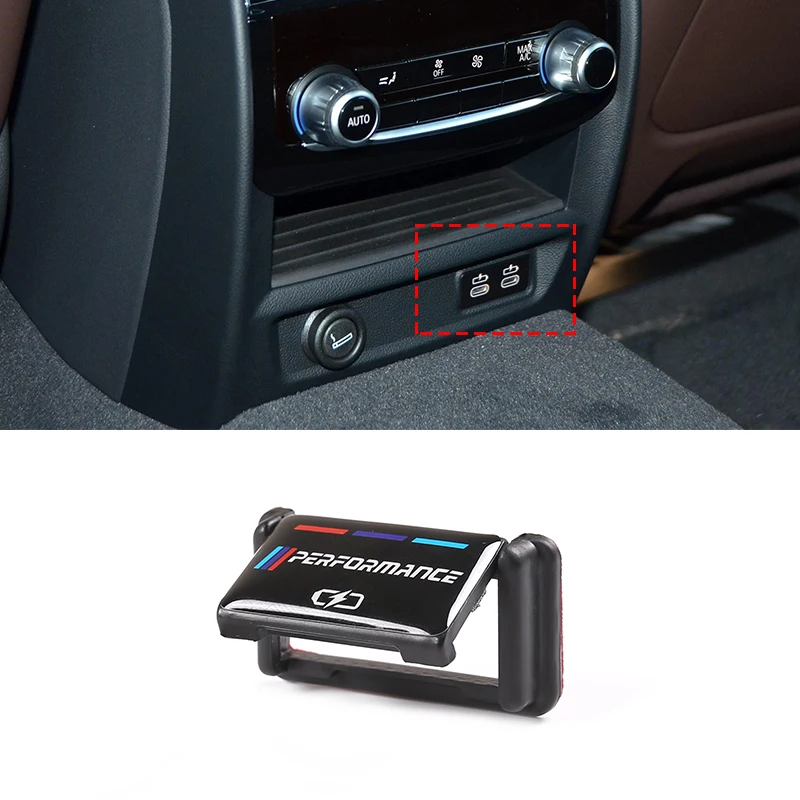 Пластиковый Автомобильный задний зарядный порт USB Защитная крышка аксессуары