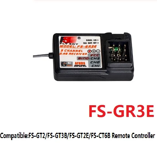 

Flysky FS-GR3E AFHDS 2.4G 3CH Receiver RC Receiver for FS GT3B GT2 GT3C GT2E CT6B Transmitter RC Car Truck Boat Parts