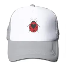 TSDFCHeart Божья коровка сетки бейсболка унисекс Регулируемый Дальнобойщик стиль шапки Серый