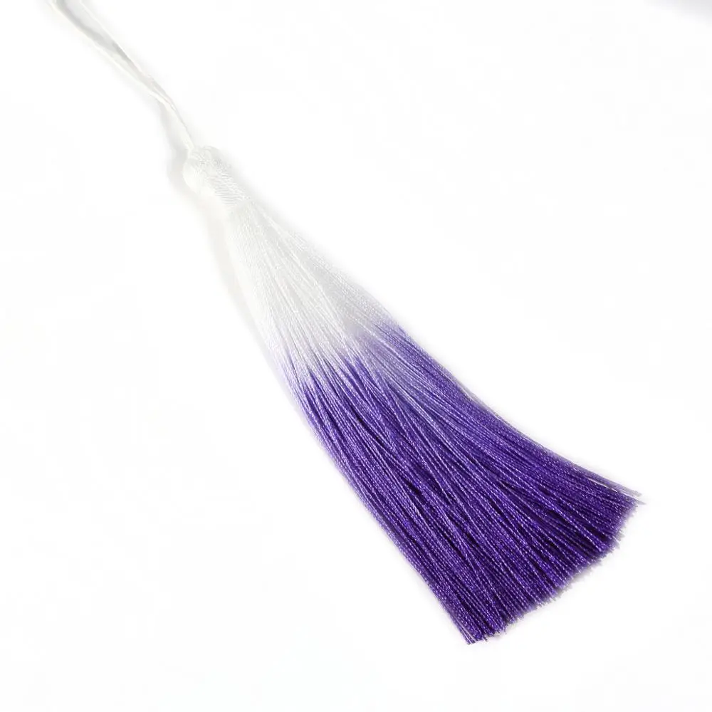 1 шт. 130 мм декоративная шелковая кисточка кружевная отделка хлопок тканевая лента бахрома падение Honme Украшение DIY Швейные шторы аксессуары - Цвет: Purple