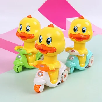 

Press Cute Pull Back Cars Pressing Small Yellow Duck Toy Vehicle Cars Child Wheels Mini Car Model Toys For Birthday Gift