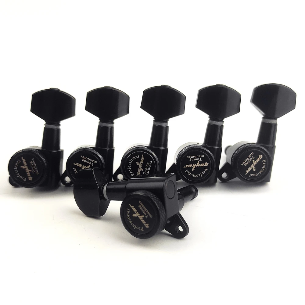 Afinador de Travamento para Guitarra Sintonizador de Cordas Cabeça da Máquina Substituição para st Guyker Lp-antigo Preto sg tl - Image 3