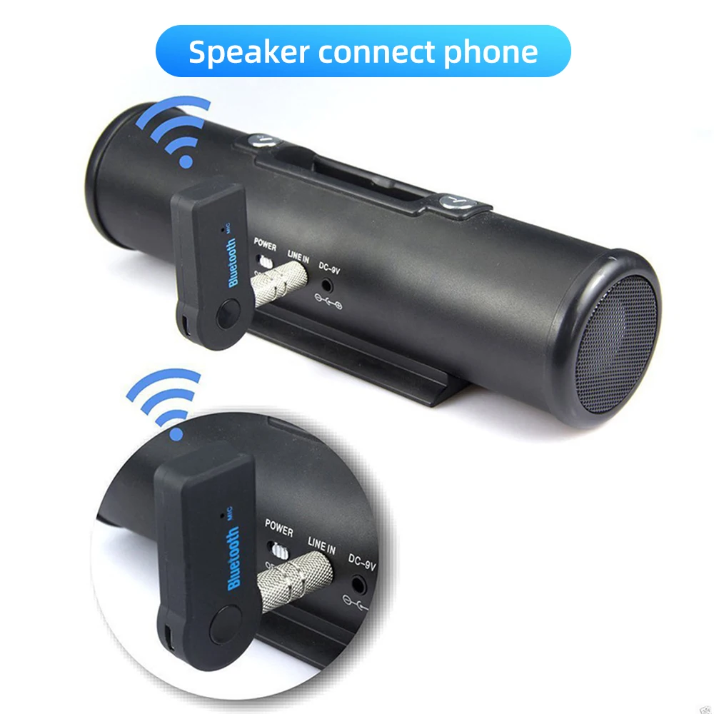 ANKNDO BT5.0 Bluetooth адаптер 3,5 мм AUX аудио музыкальный приемник MP3 автомобильный комплект Bluetooth приемник беспроводной Громкая Связь Динамик адаптер