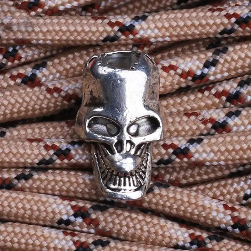 

1/5PCS EDC Tool Skull Skeleton Paracord Pendant Knife Accessories Bracelet Pendant Flashlight P2M8