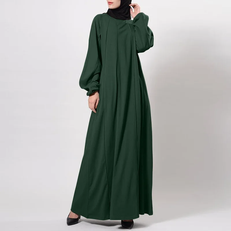 Ramadan Muslim Plain Color Large Prayer Garment Jilbab Women Abaya Middle East Arab Islam Femme Burqa Modest Long Khimar Caftan