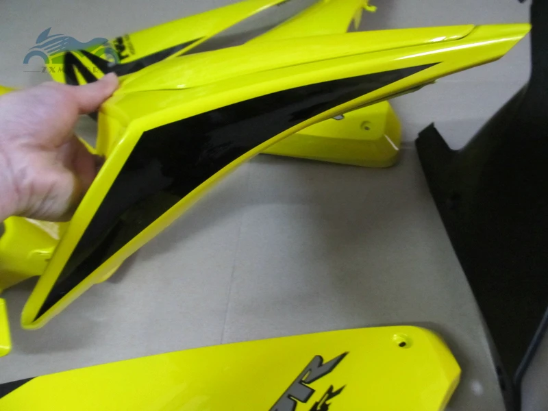 Индивидуальная впрыска обтекателя комплект Подходит для Honda CBR1000RR 2008-2011 CBR 1000RR 08-11 ABS Пластиковые обтекатели наборы желтый черный KQ15
