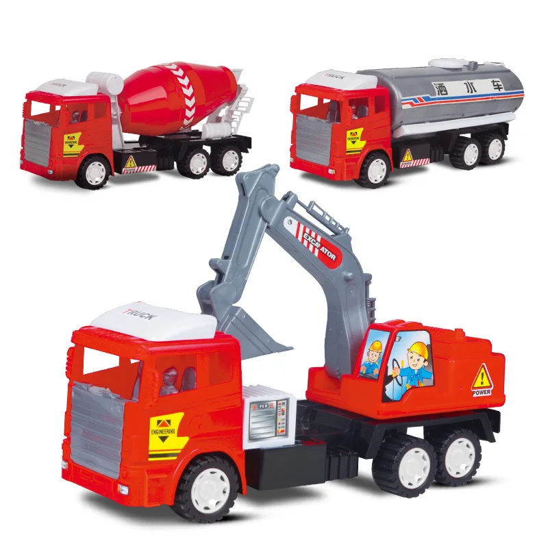 

Children Large Size Inertia Engineering Vehicle Excavator Emulate Toy Mixer Truck Sprinkler Model Toy Car