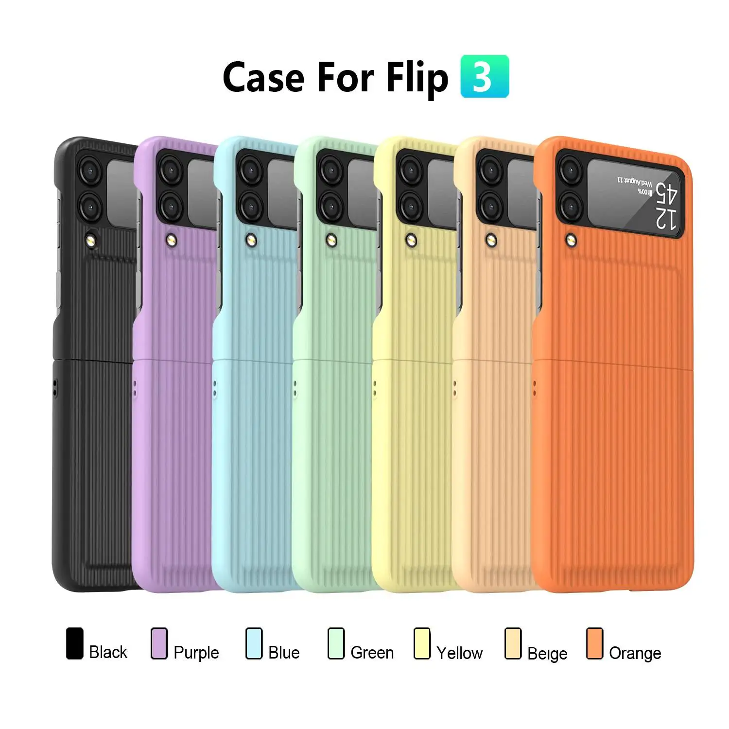 case for samsung z flip 3 Hinge Phone Case For Samsung Galaxy Z Flip3 Flip 3 5G Camera Protection Glass Folding Suitcase Film Screen Protector Hard Cover galaxy flip3 case