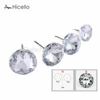 10pcs Crystal Nails Button Upholstery Glass Diamond Tacks Pins Knot 14mm/18mm/20mm/22mm Sewing Furniture Decoration Hicello 1