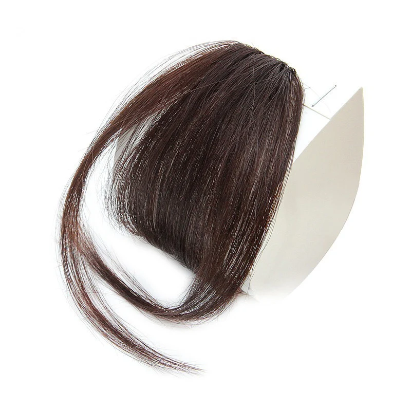 XINRAN поддельные длинные тупые челки волосы клип-в Наращивание Поддельные бахрома натуральные накладные волосы для женщин клип в челке