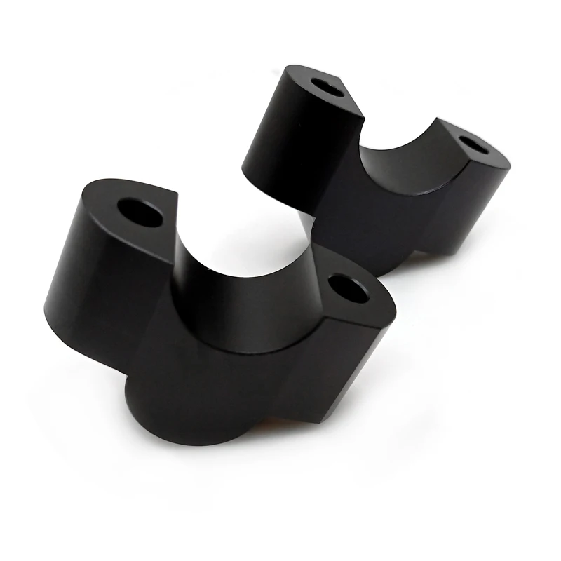 Motorcycle Handlebar Riser Mount Bracket Machining Handlebar Risers Bar Clamp Extend Adapter With Bolts (3)