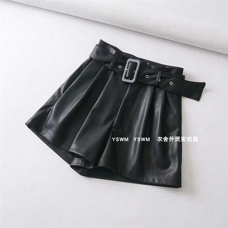 Рисунок 5 - Женские шорты с высокой талией из искусственной кожи